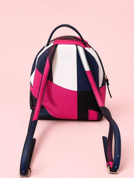 Kate Spade Laurel Way Sammi Mini Backpack Geometric Multicolor Print